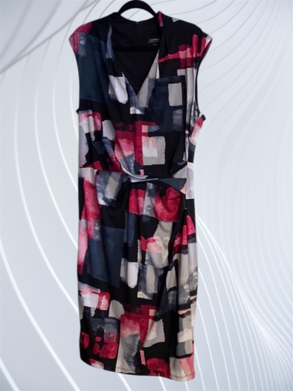 🆕 LE CHATEAU Color Block Dress!!! Super Stretchy & Shape Flattering! Size XXL